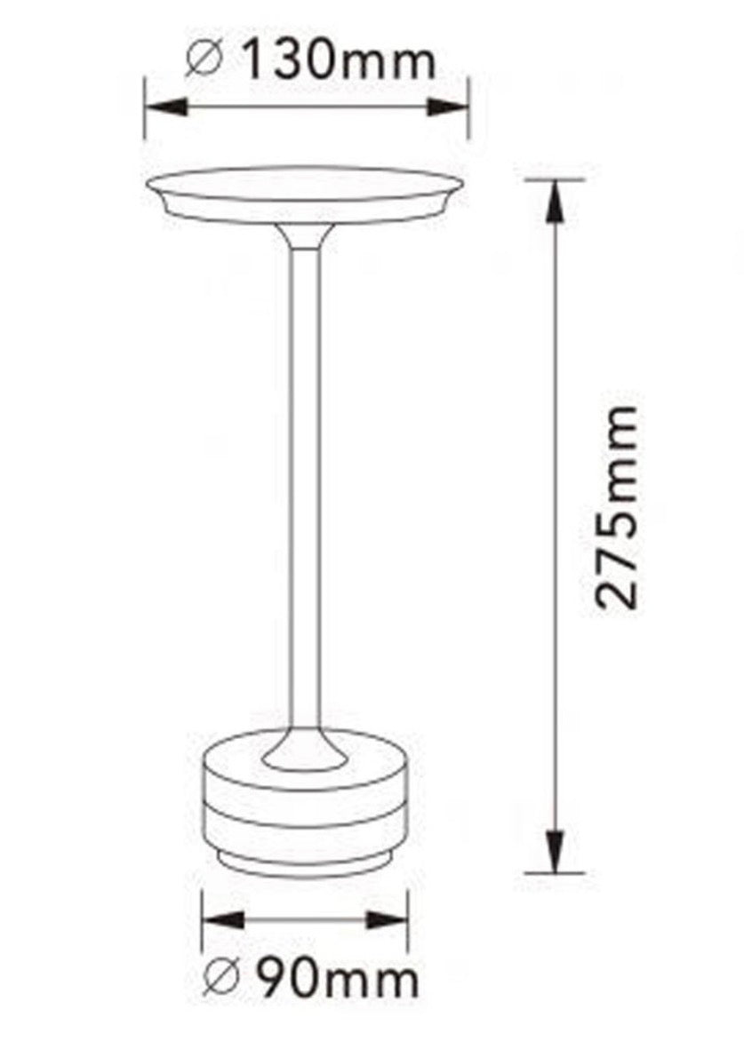 Un tocco d’oro sulla tua tavola – lampada LED ricaricabile dimmerabile