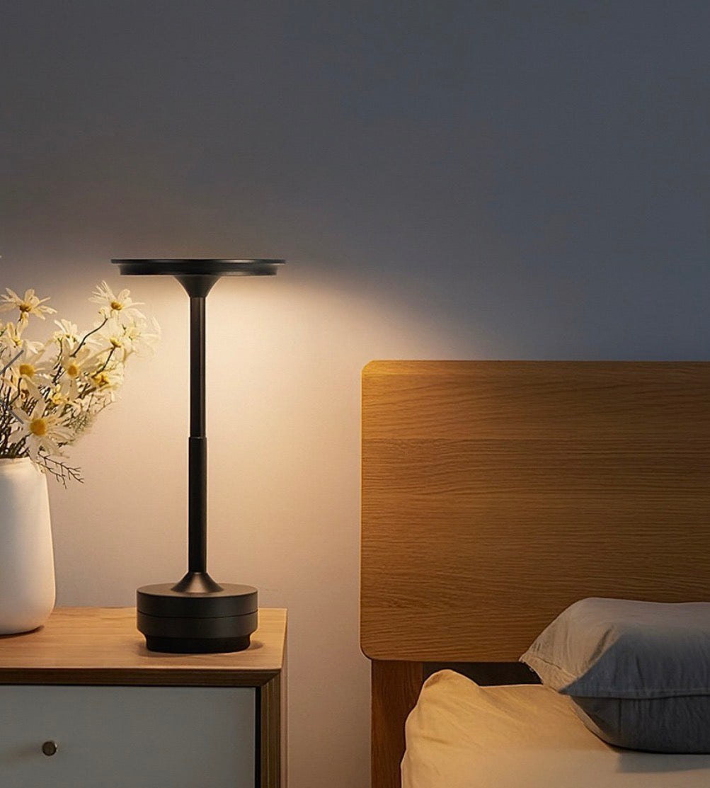 Black Edition – lampada da tavolo LED ricaricabile 3W dimmer touch