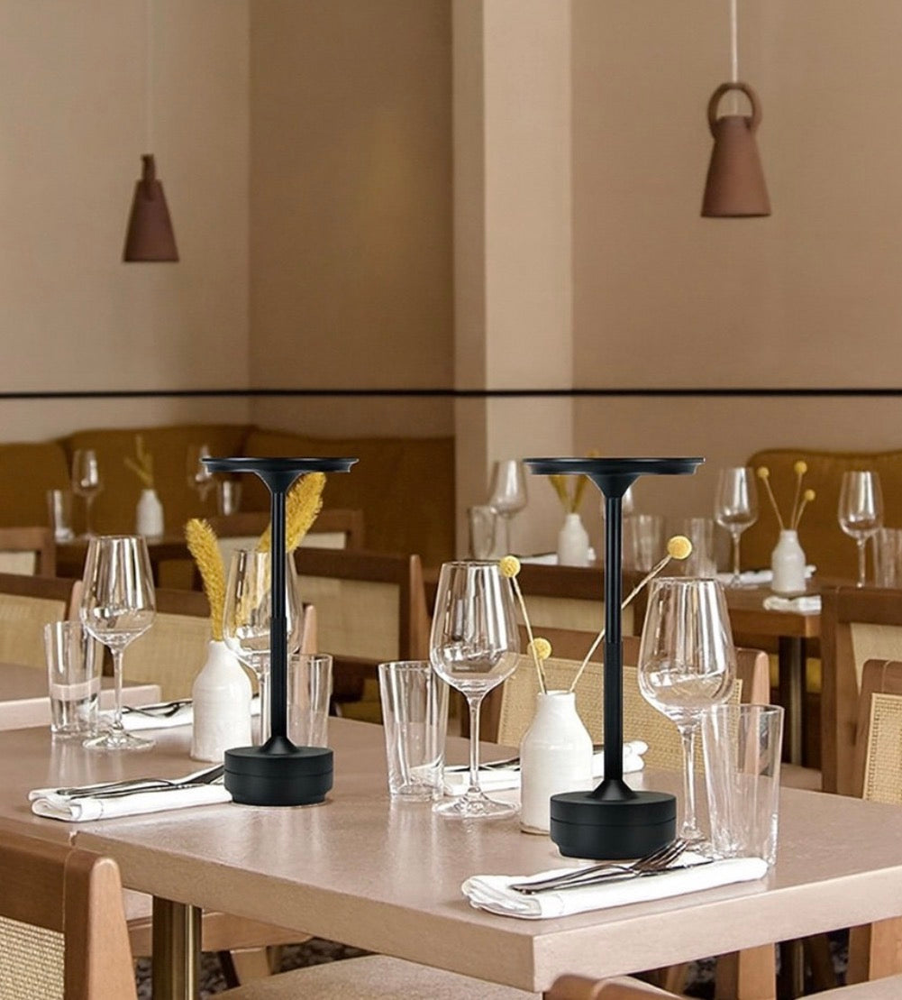 Black Edition – lampada da tavolo LED ricaricabile 3W dimmer touch