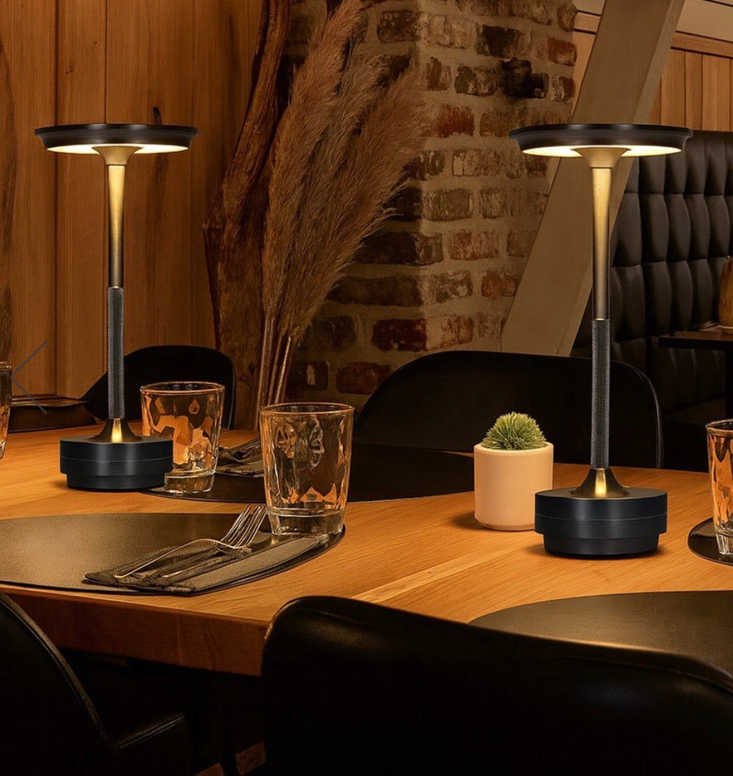 Black Edition – lampada da tavolo LED ricaricabile 3W dimmer touch