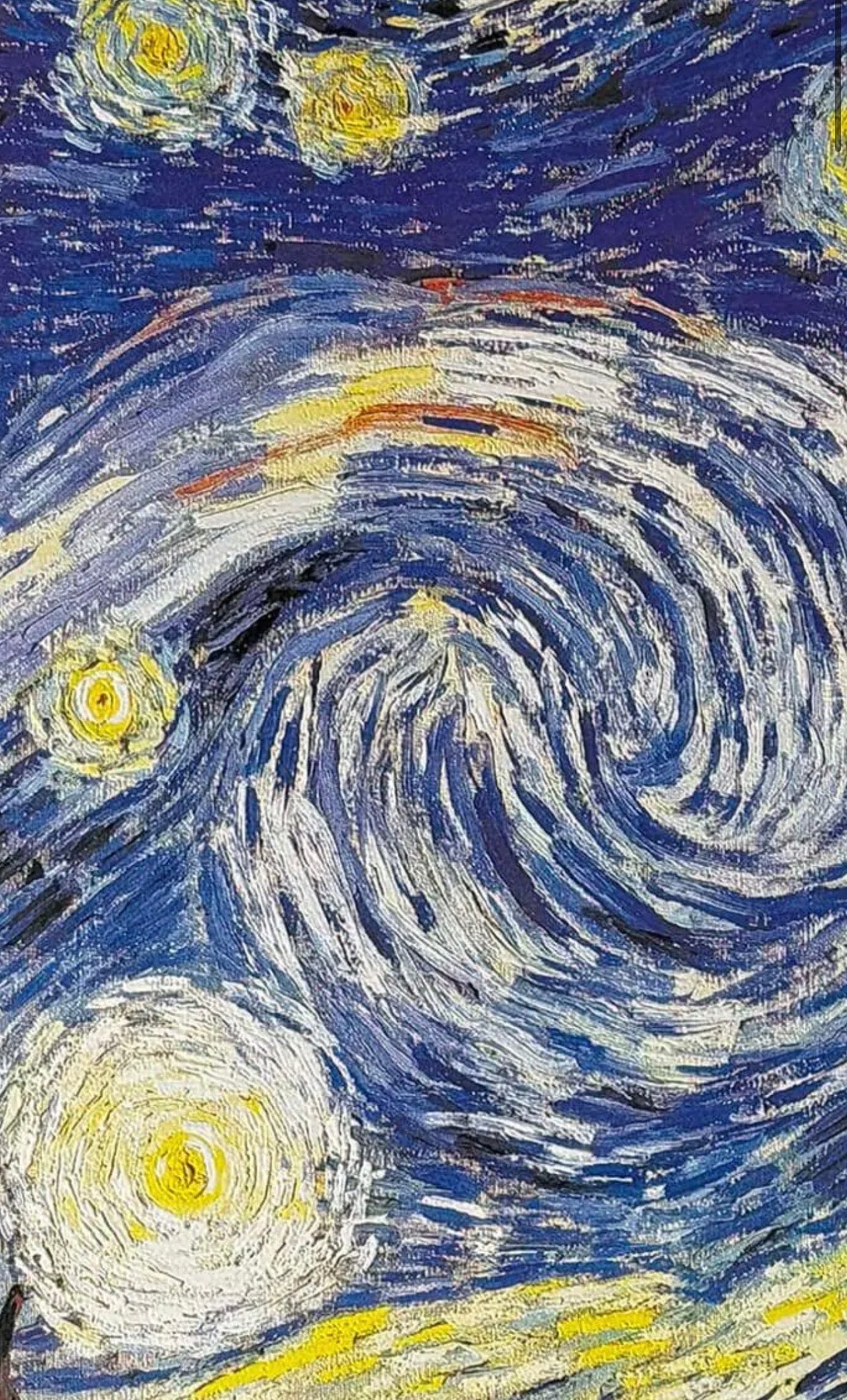 La Notte Stellata – Quadro su Pannello in Alluminio 50×50 cm